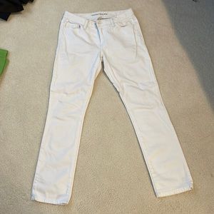 Banana Republic White Cropped Jeans